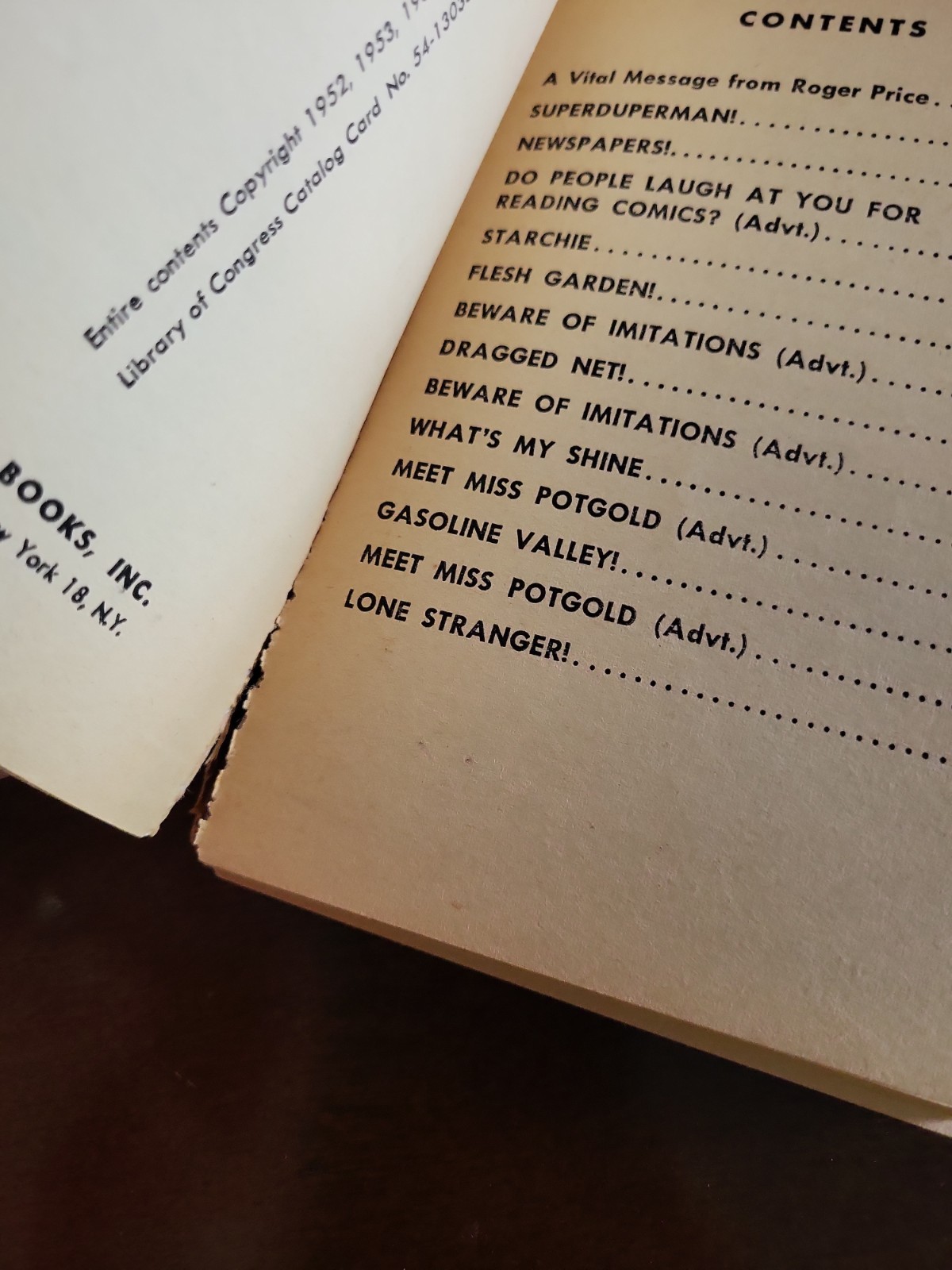 1954 The MAD Reader Humor Comic Paperback Book