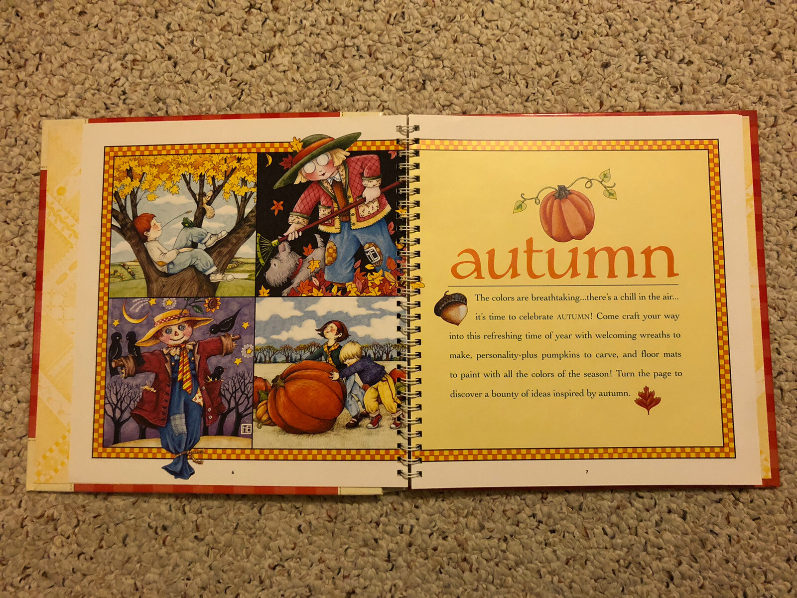 Vintage Crafts to Celebrate the Seasons by Mary Engelbreit (1999, Spiral) Book