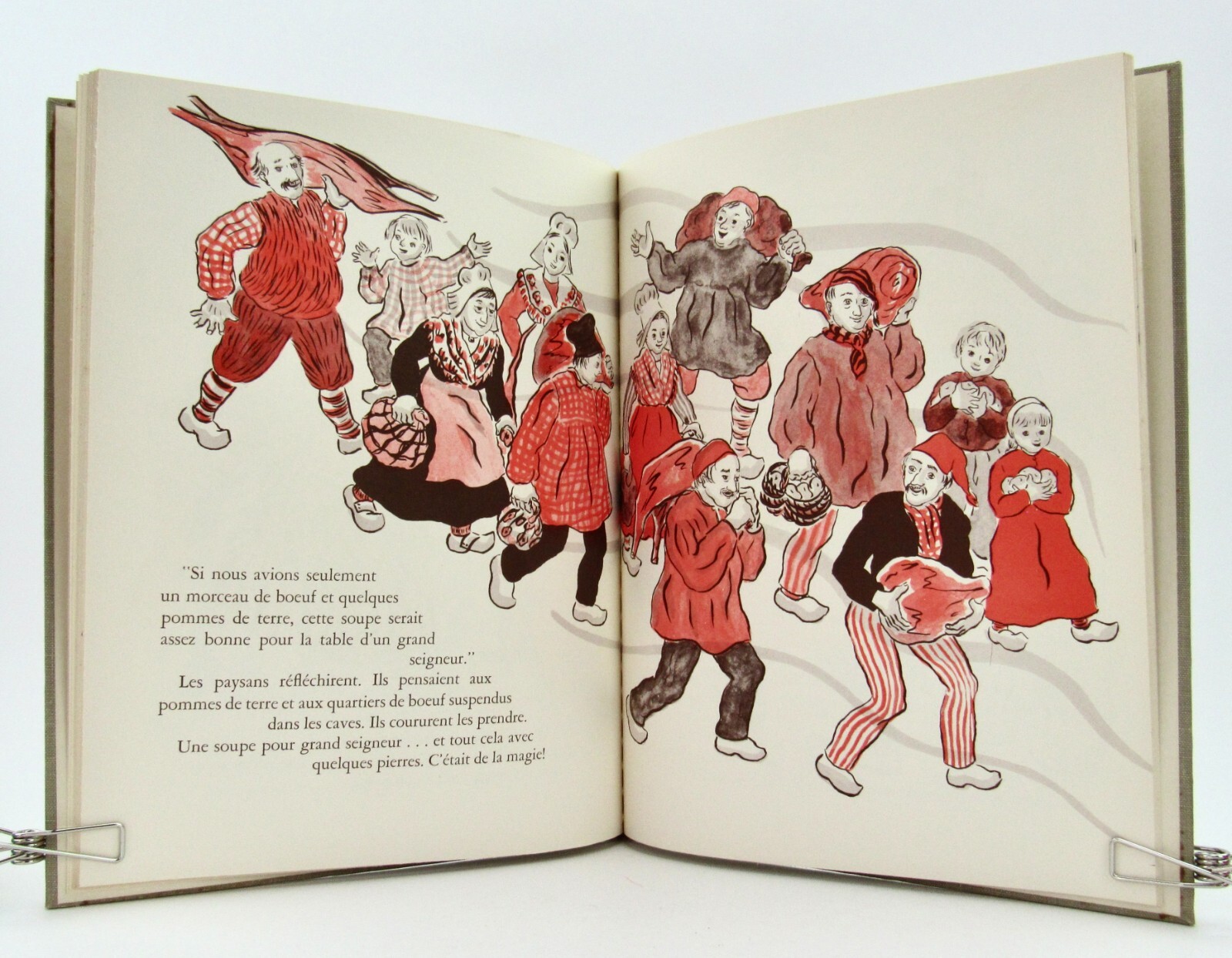 UNE DROLE DE SOUPE Marcia Brown Stone Soup 1960 1st French Edition Caldecott VGC