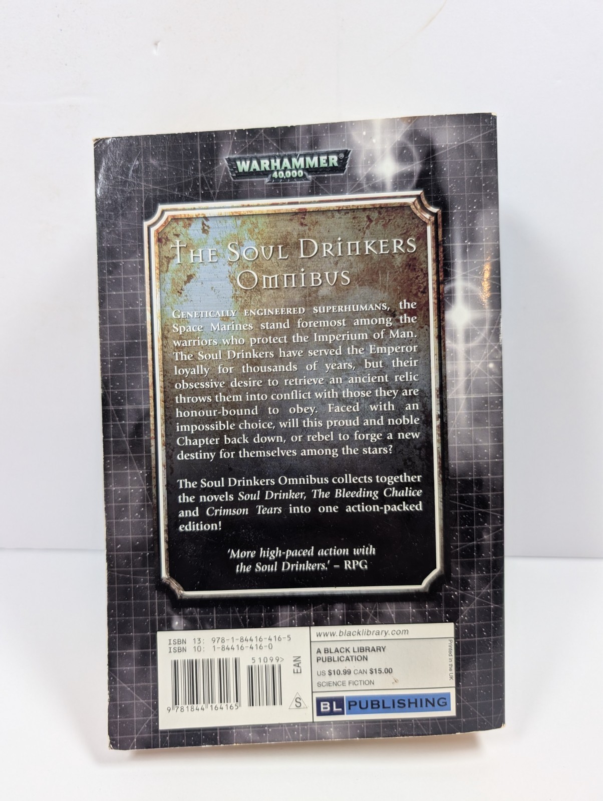 Warhammer 40k The Soul Drinkers Omnibus Ben Counter Black Library Paperback Book