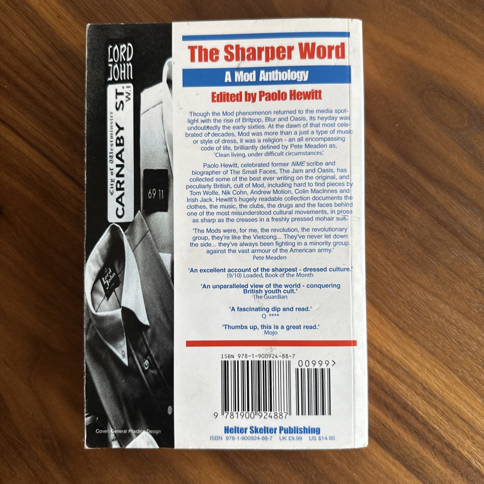 The Sharper Word: A Mod Anthology Paperback Editd by Paolo Hewitt