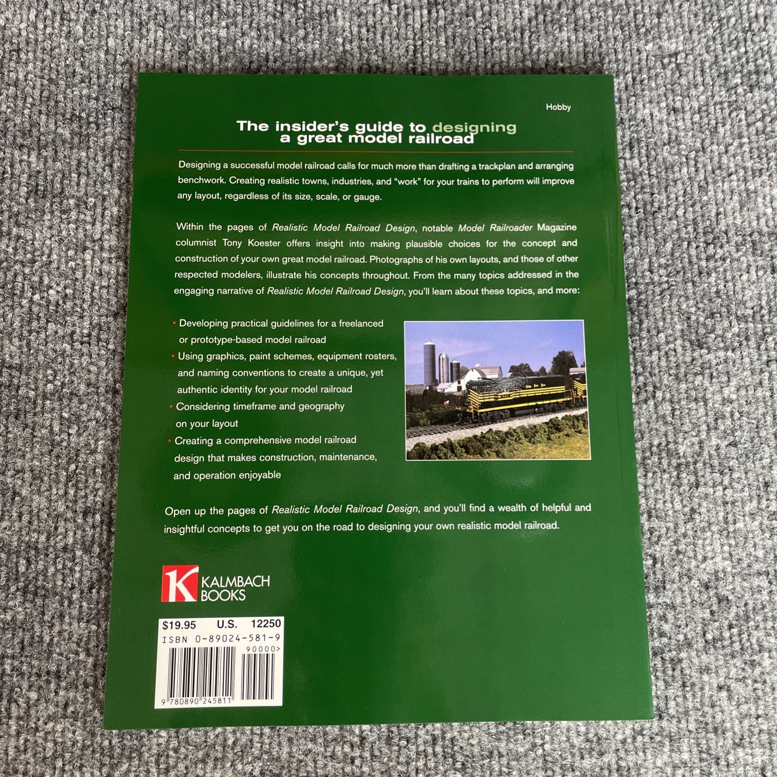 Realistic Model Railroad Design by Tony Koester Model Railroader Books 2004