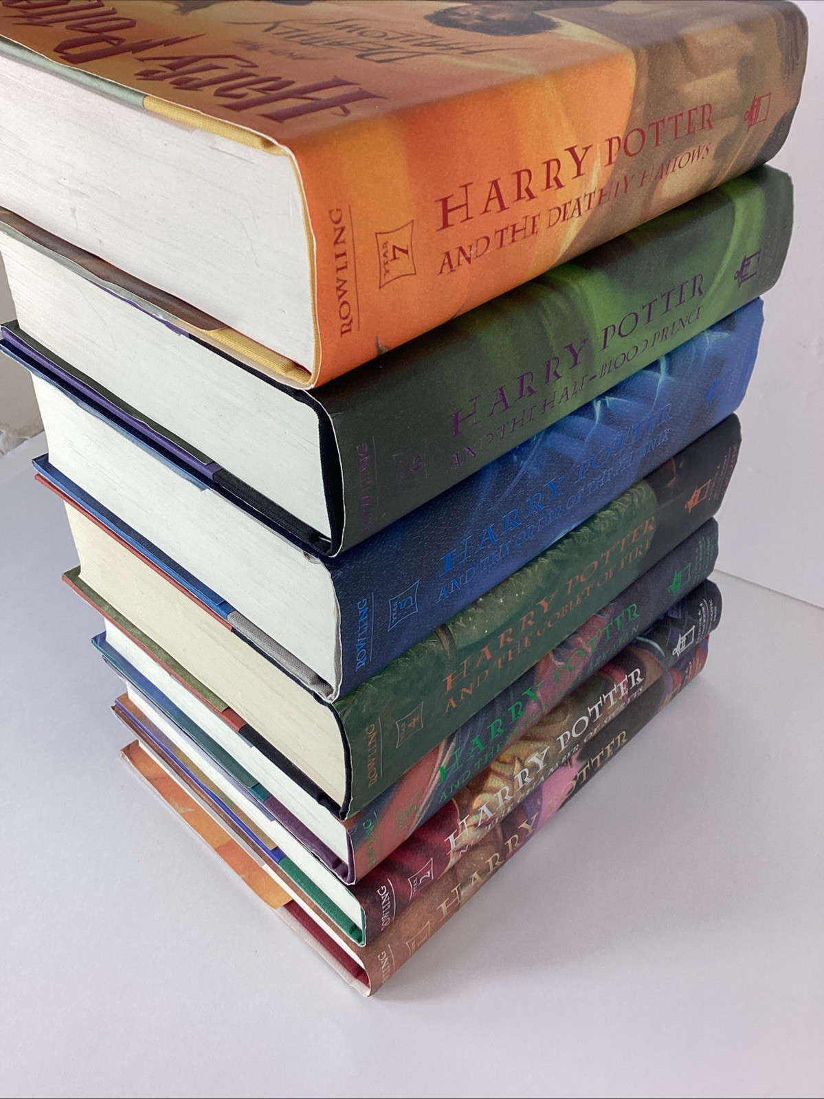 J.K Rowling Harry Potter Hard Cover Books Complete Set 1-7 First Edition