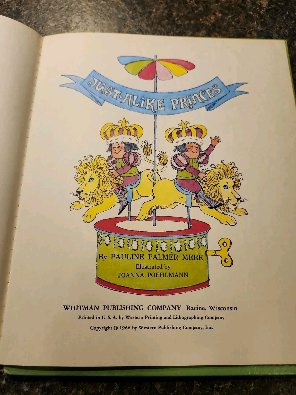Just-Alike Princes by Pauline Palmer Meek 1966 Vintage Whitman Children’s Book