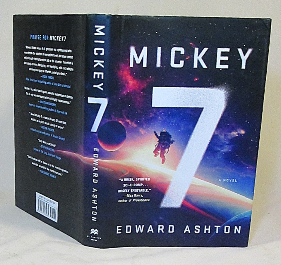 SIGNED Mickey 7 by Edward Ashton First Edition with Drawing 2022