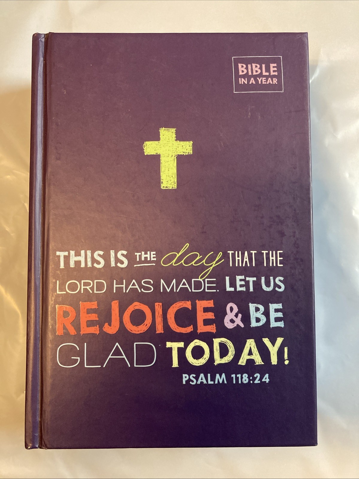 Bible in a Year Hardcover Illustrations VG