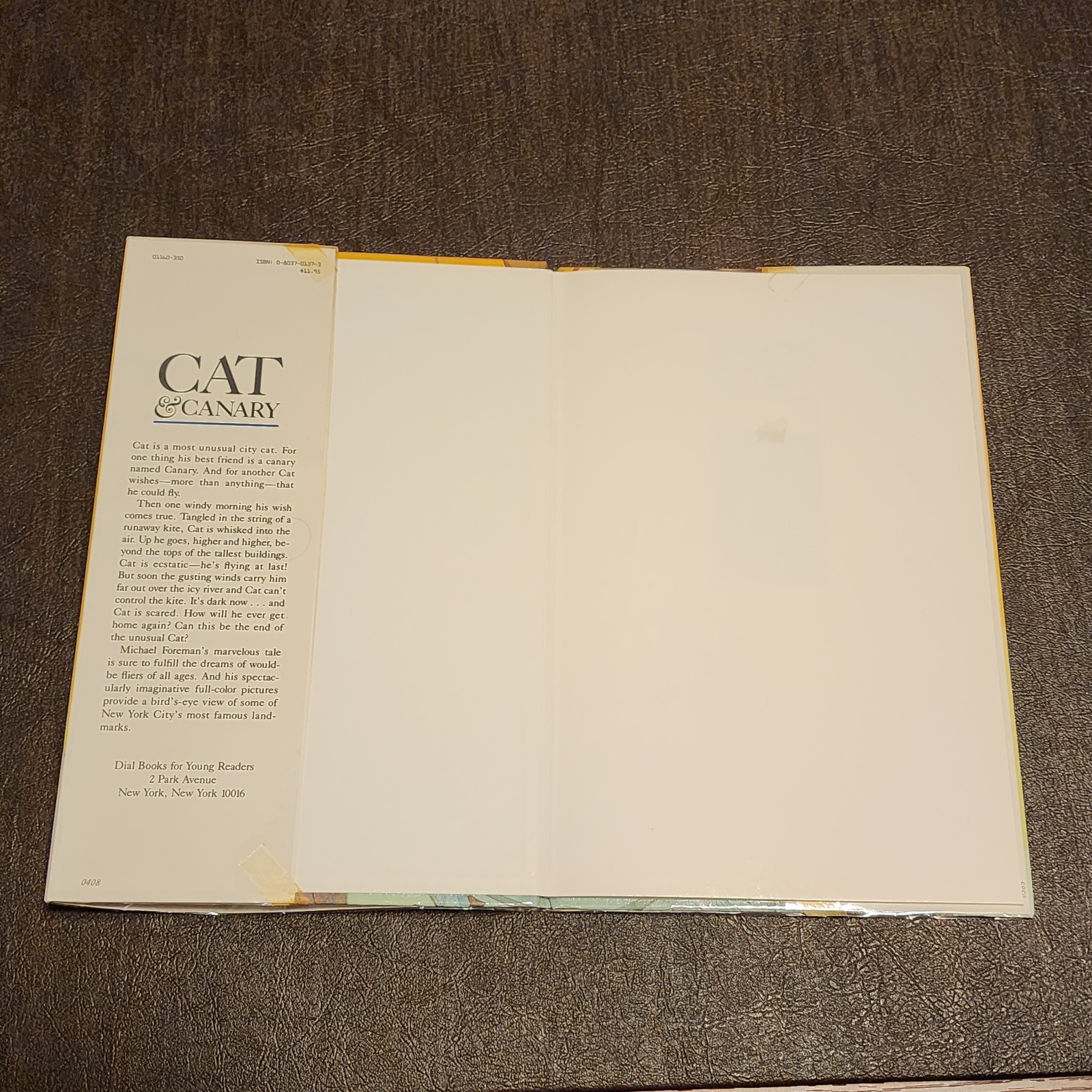 1st Edition Print – Cat and Canary Hardcover Michael Foreman Hardcover DJ GREAT
