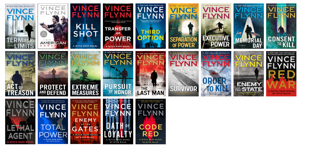 Complete Set Series – Lot of 23 Mitch Rapp American Assassin by Vince Flynn 1-23