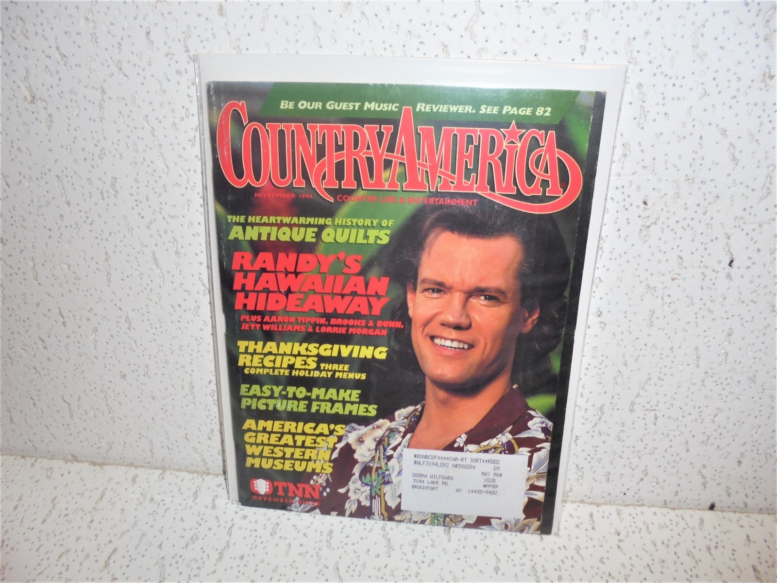 Country America Magazine November 1994 Randy Travis