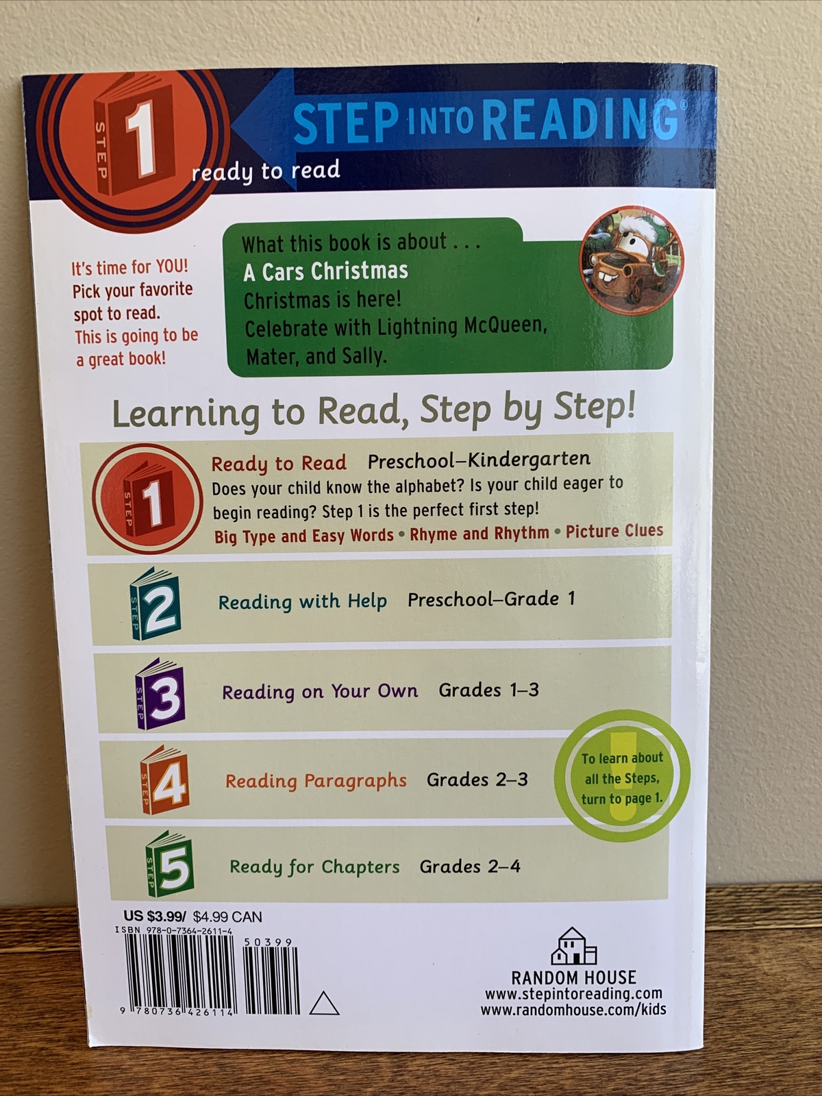 Step into Reading Ser.: A Cars Christmas by RH Disney Staff and Melissa…