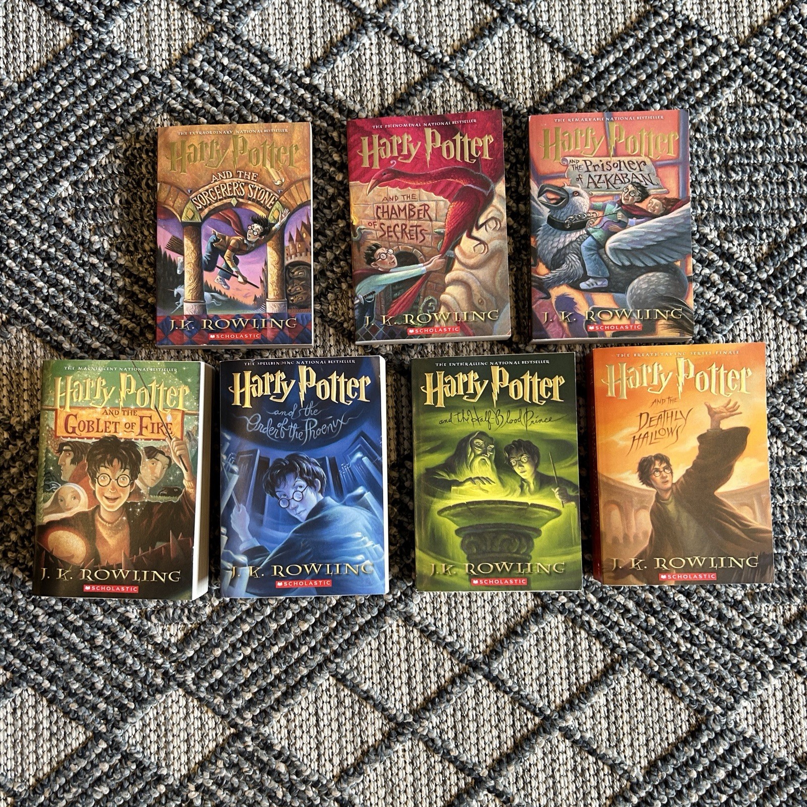 Harry Potter Hardcover Boxed Set: Books 1-7 Good Condition Scholastic Press
