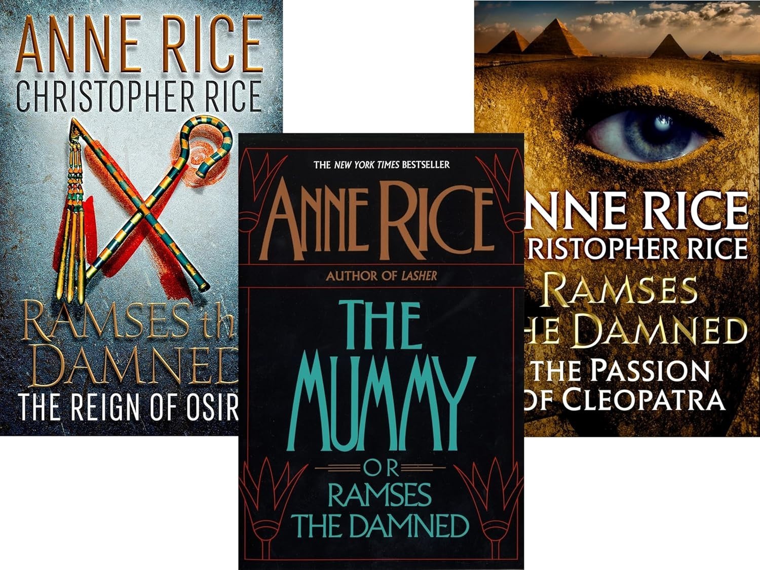 Anne Rice Ramses the Damned 3-Book Paperback Set