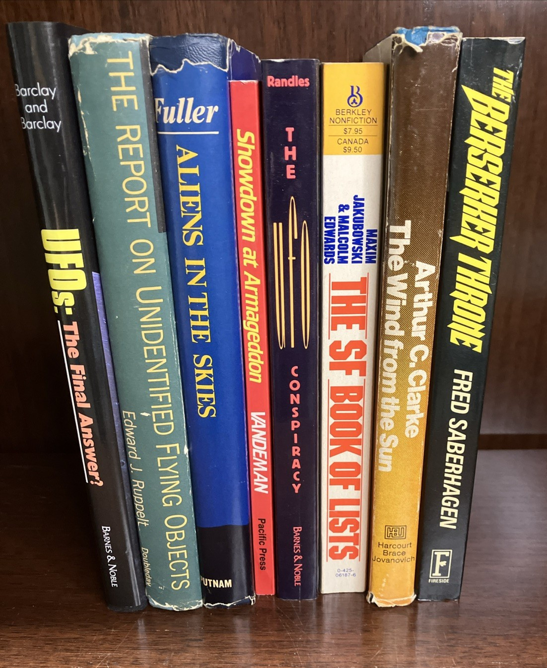 UFOs UAP Hardcover Aliens Abduction Stories Lot of 8 Books Unsolved Mysteries
