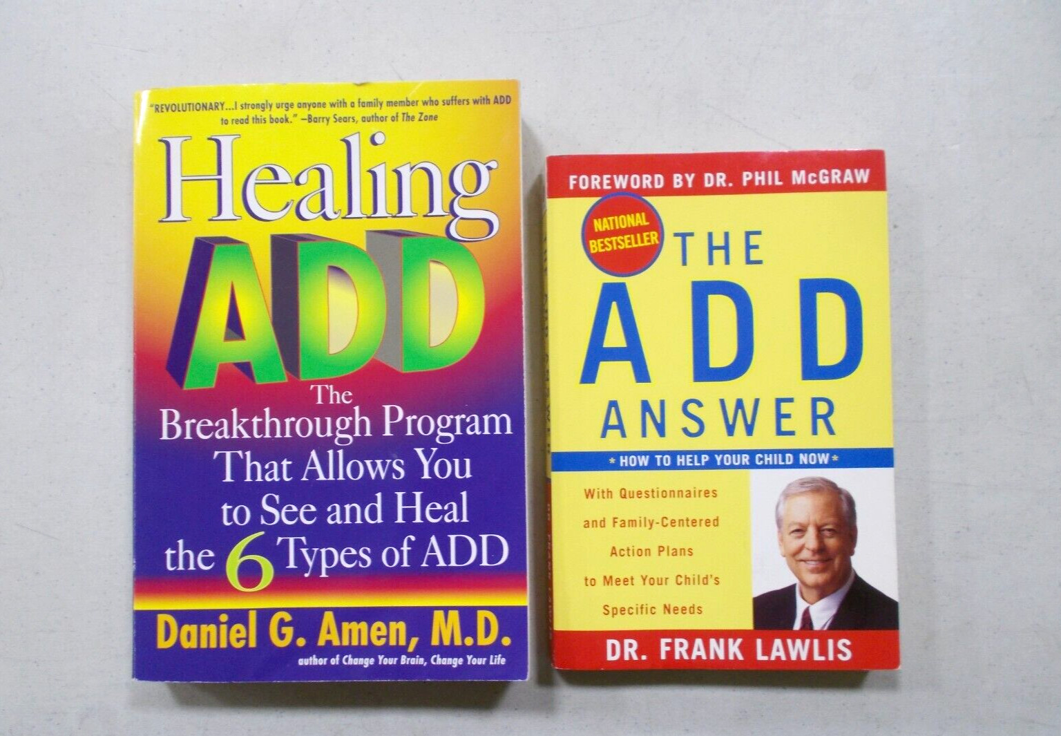 2 HEALING ADD THE ANSWER FRANK LAWLIS DANIEL G AMEN HELP YOUR CHILD BREAKTHROUGH