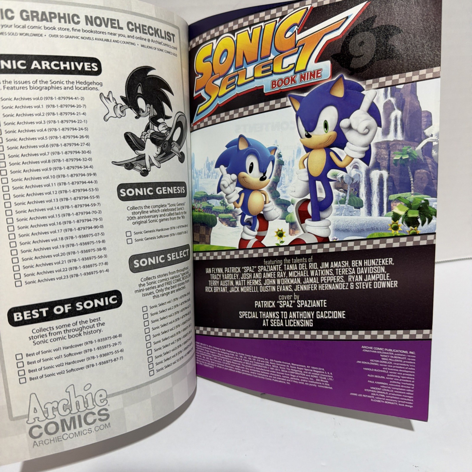 Sonic Select Book 9: The Games (Sonic Select Series)