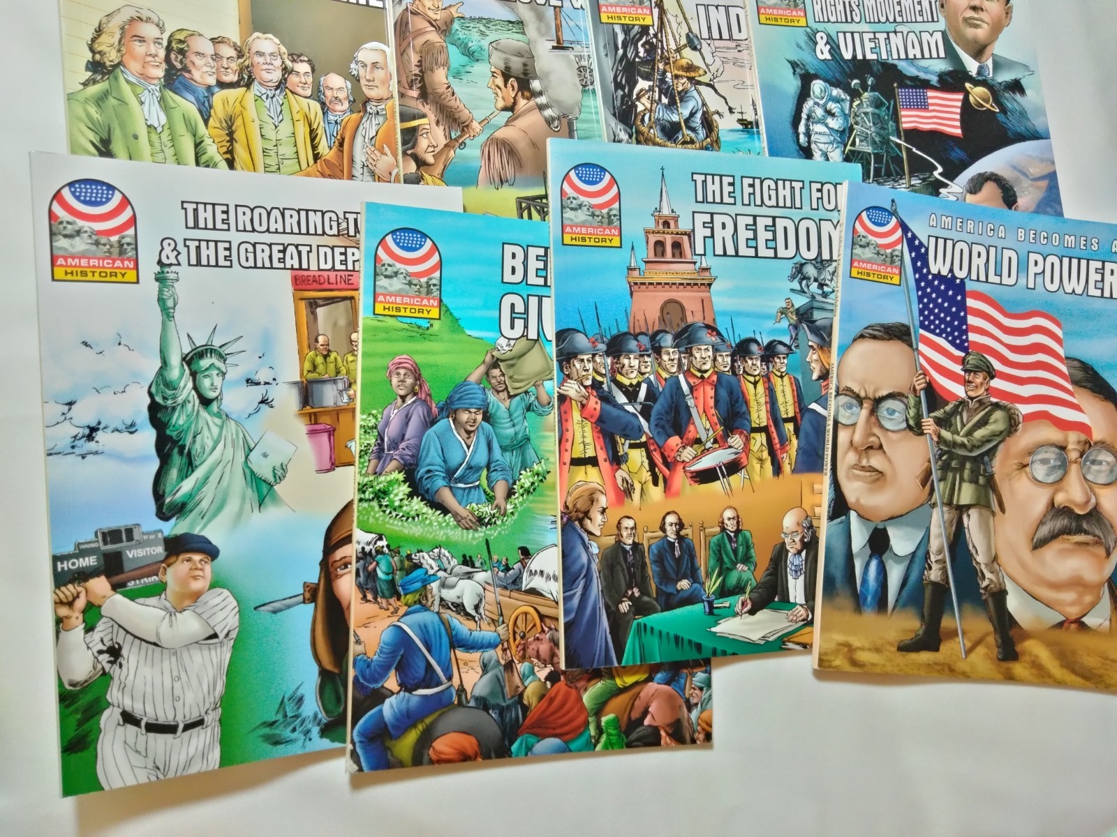 American History Saddleback Educational Publishing Children’s Graphic Novel LOT
