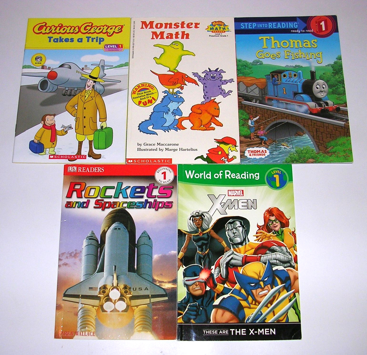 Lot 25 LEVEL 1 BOYS – I Can Read, Step Into Reading, Scholastic Readers Books