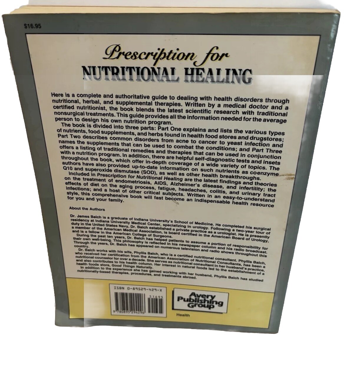 Prescription for Nutritional Healing : A Practical A-Z Reference Self Help