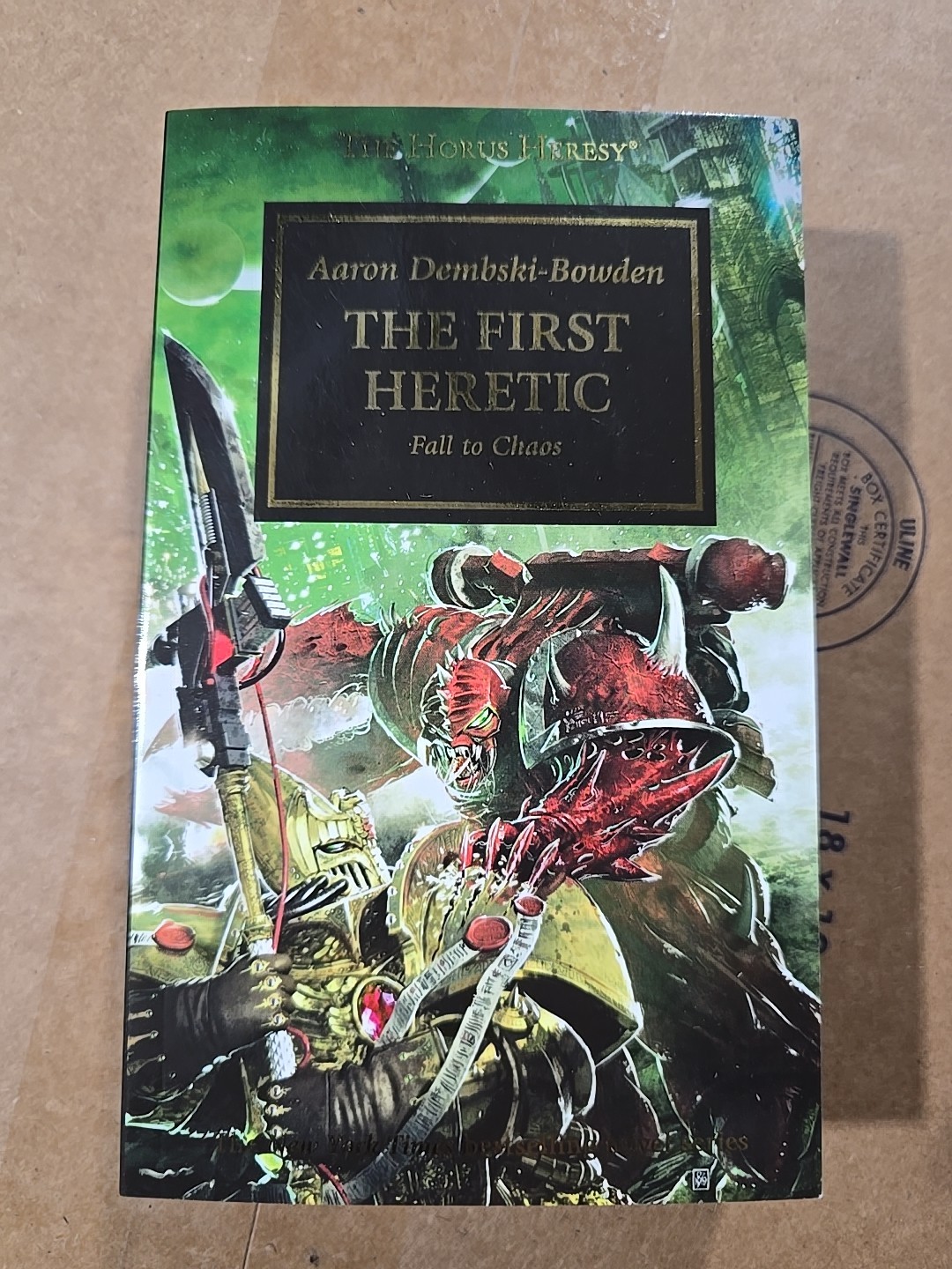 Horus Heresy: the First Heretic by Aaron Dembski-Bowden (2017, Trade Paperback)