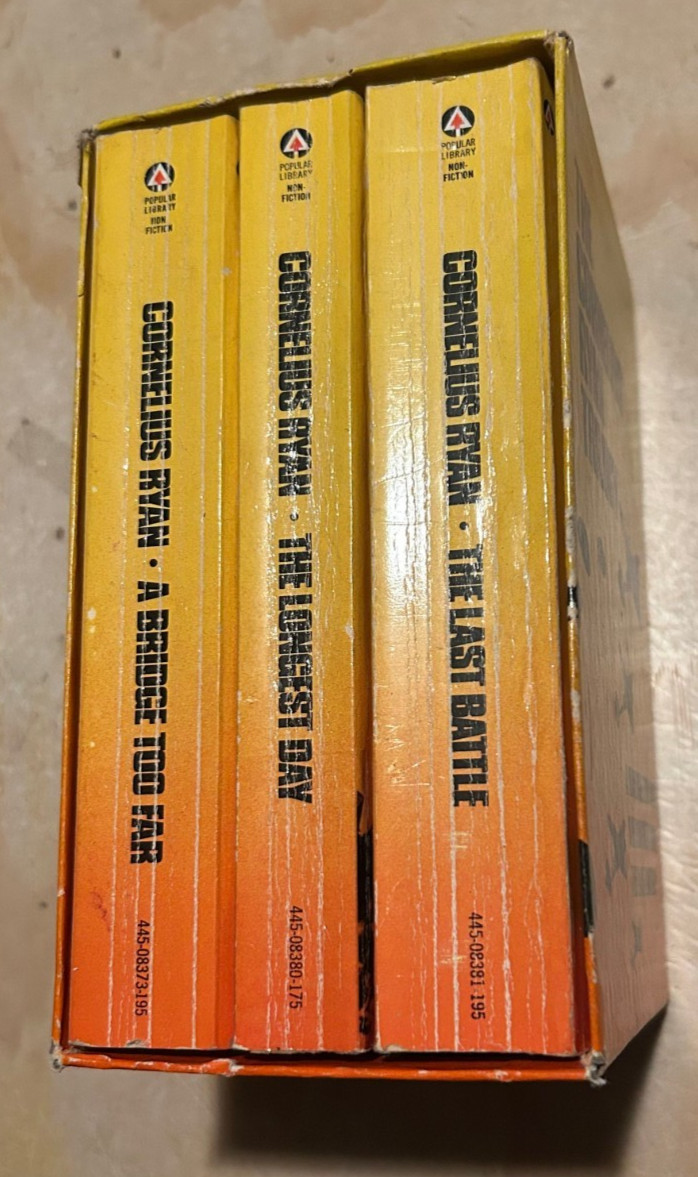 The Cornelius Ryan Trilogy PB Box Set, Popular Library 1974 Bridge Too Far +
