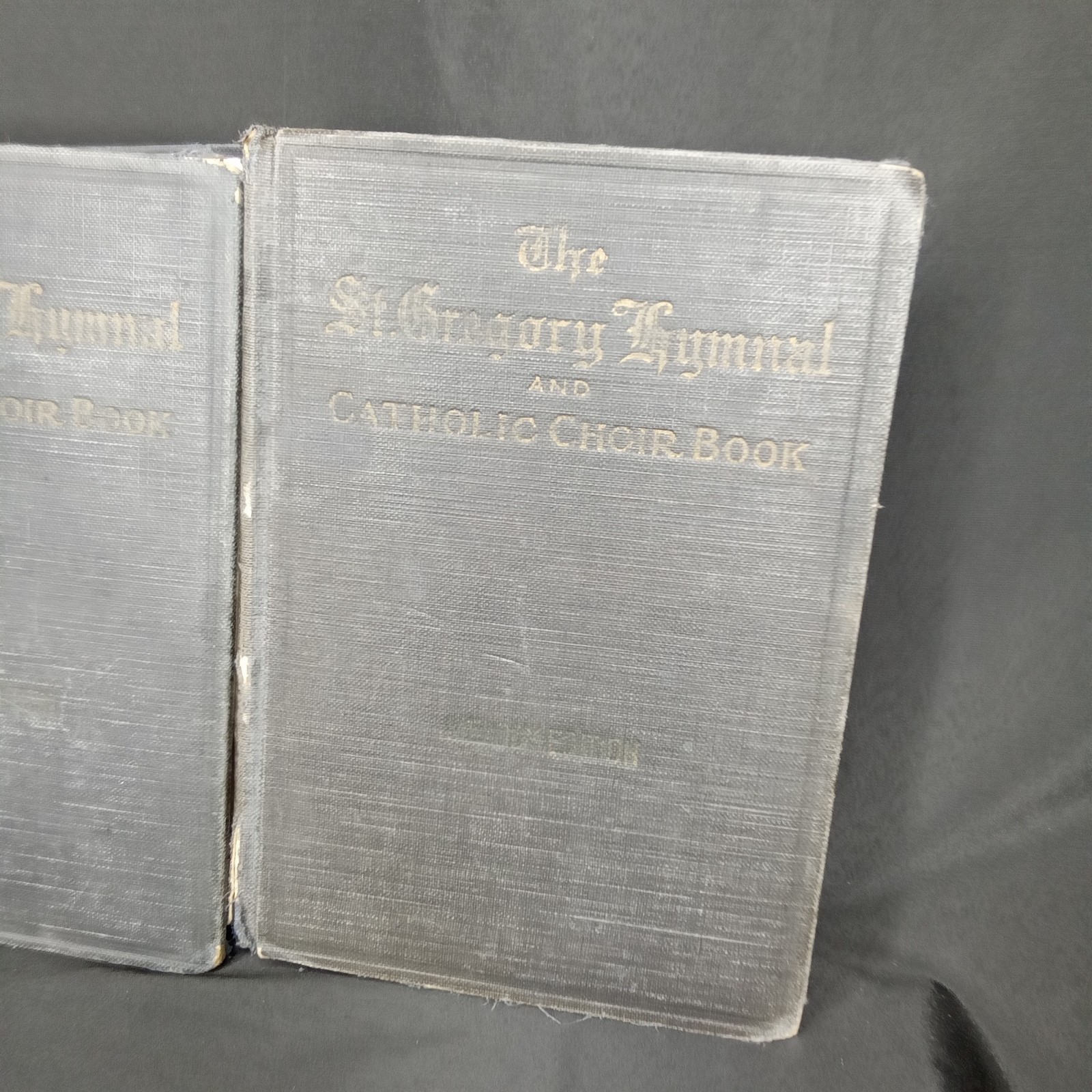Antique St Gregory Hymnal & Catholic Choir Book Set Of 2 Nicola A Montani 1920