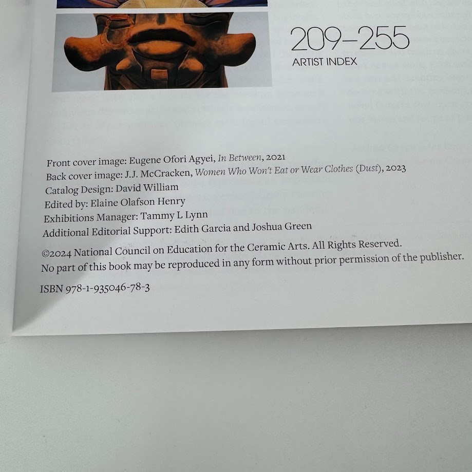 NCECA Ceramic Arts Exhibitions 2024 Program Guide Paperback Book – 255 Pages