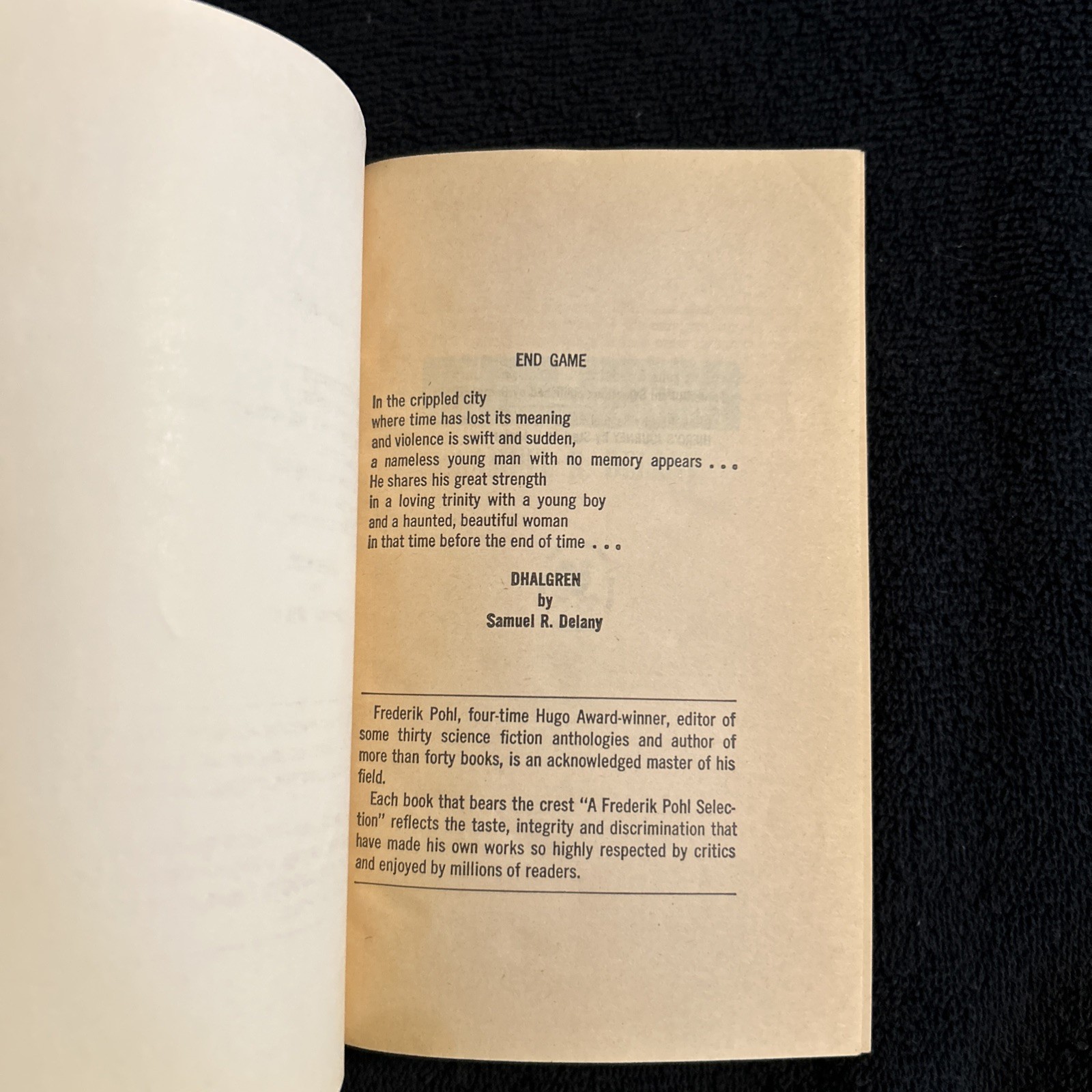Dhalgren by Samuel R. Delany – 1976 7th Printing Bantam Vintage Sci-Fi