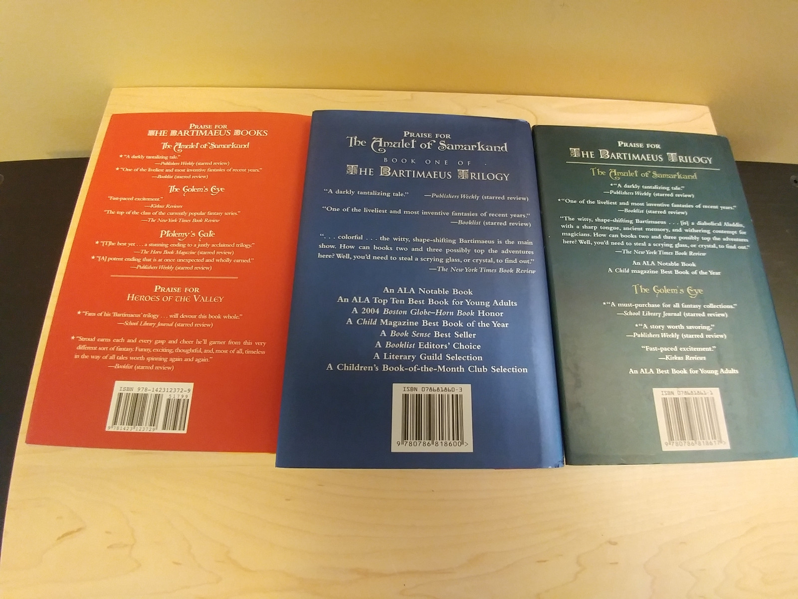Lot of Three Bartimaeus Trilogy First Edition HC Books Jonathan Stroud