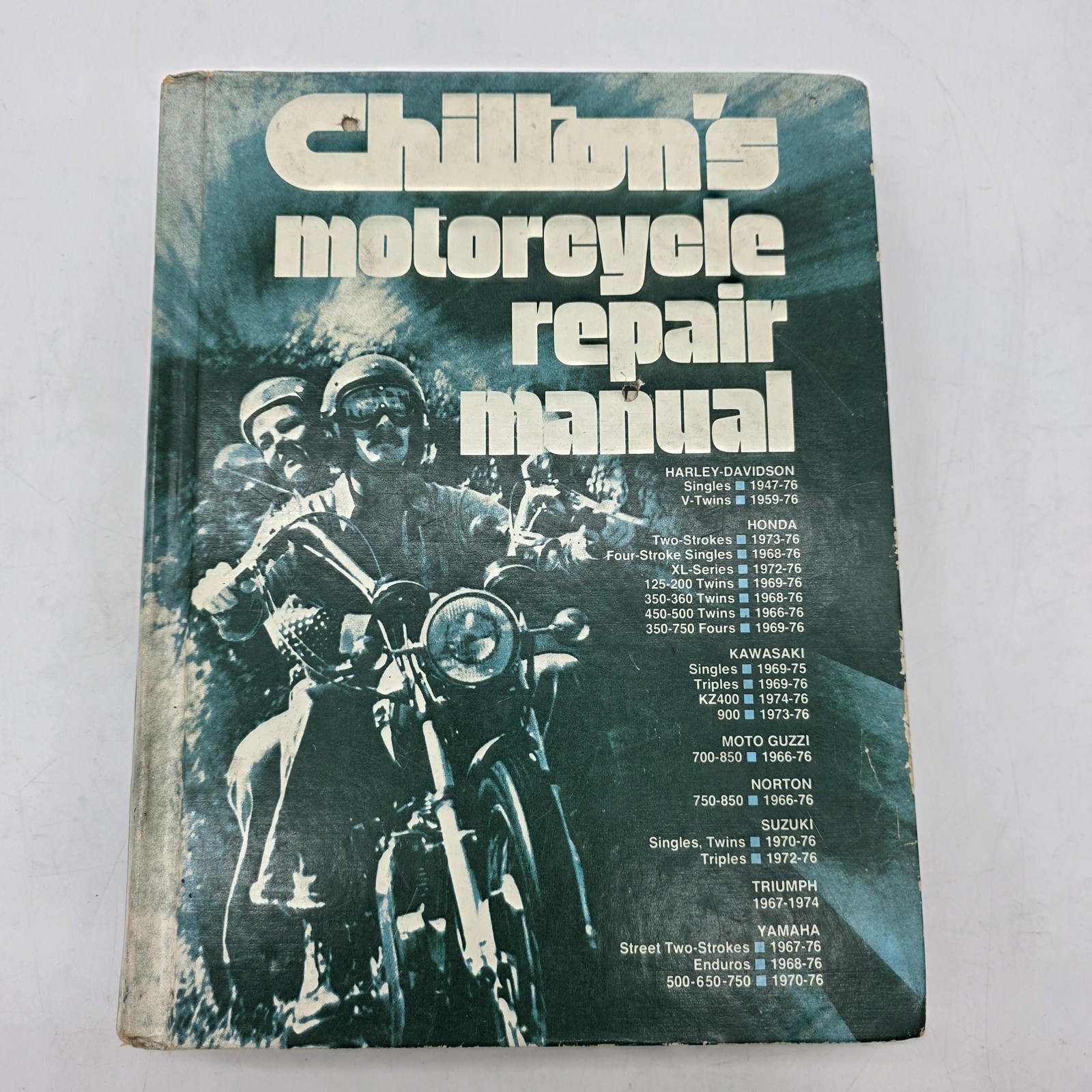 Vintage Chilton’s Motorcycle Repair Manual Chilton Book Co Green HC Motorcycles