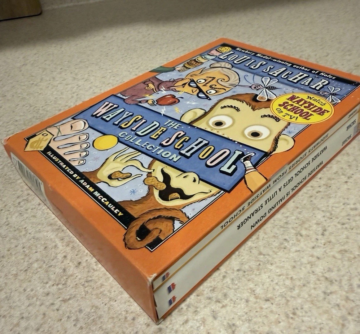 L. Sachar Wayside School 3 Book Box Set COMPLETE Sideways Stories Falling Down