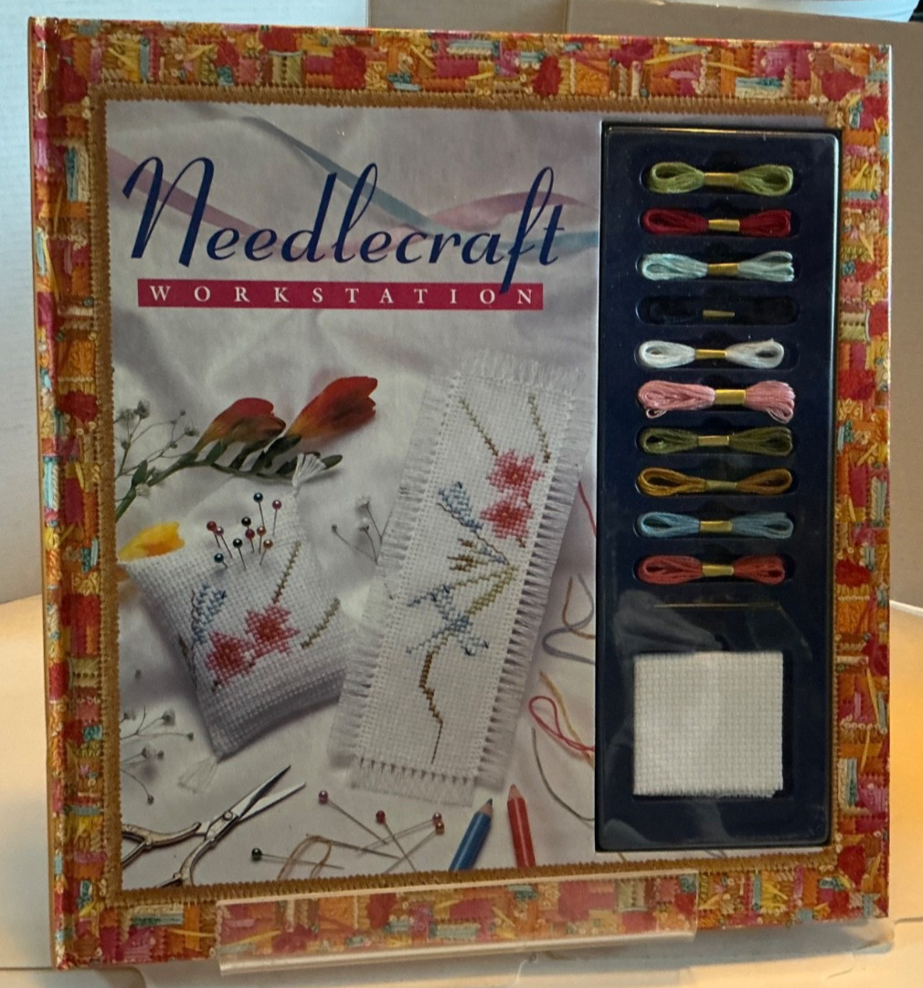 Needlecraft Workstation Book with Thread and Fabric Design Eye 1993 Book
