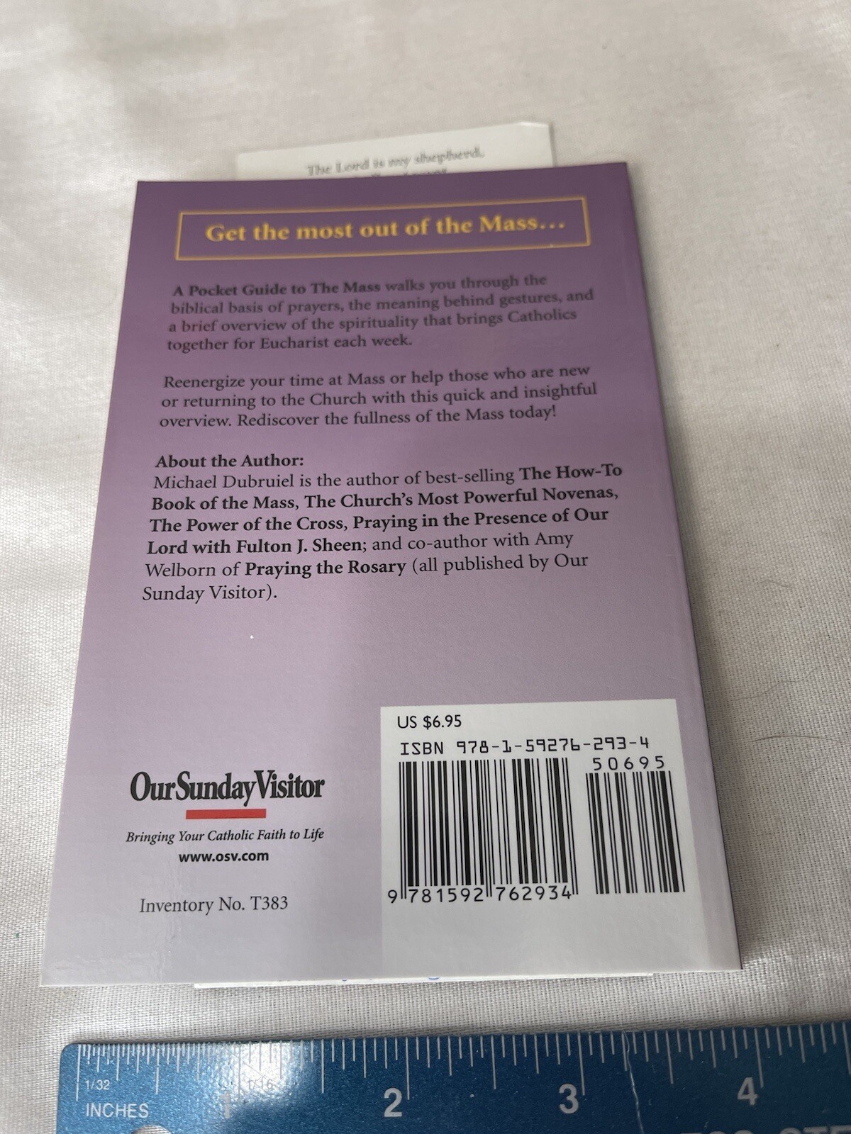 Pocket Guide To Ser.: A Pocket Guide to the Mass by Michael Dubruiel (2007,…