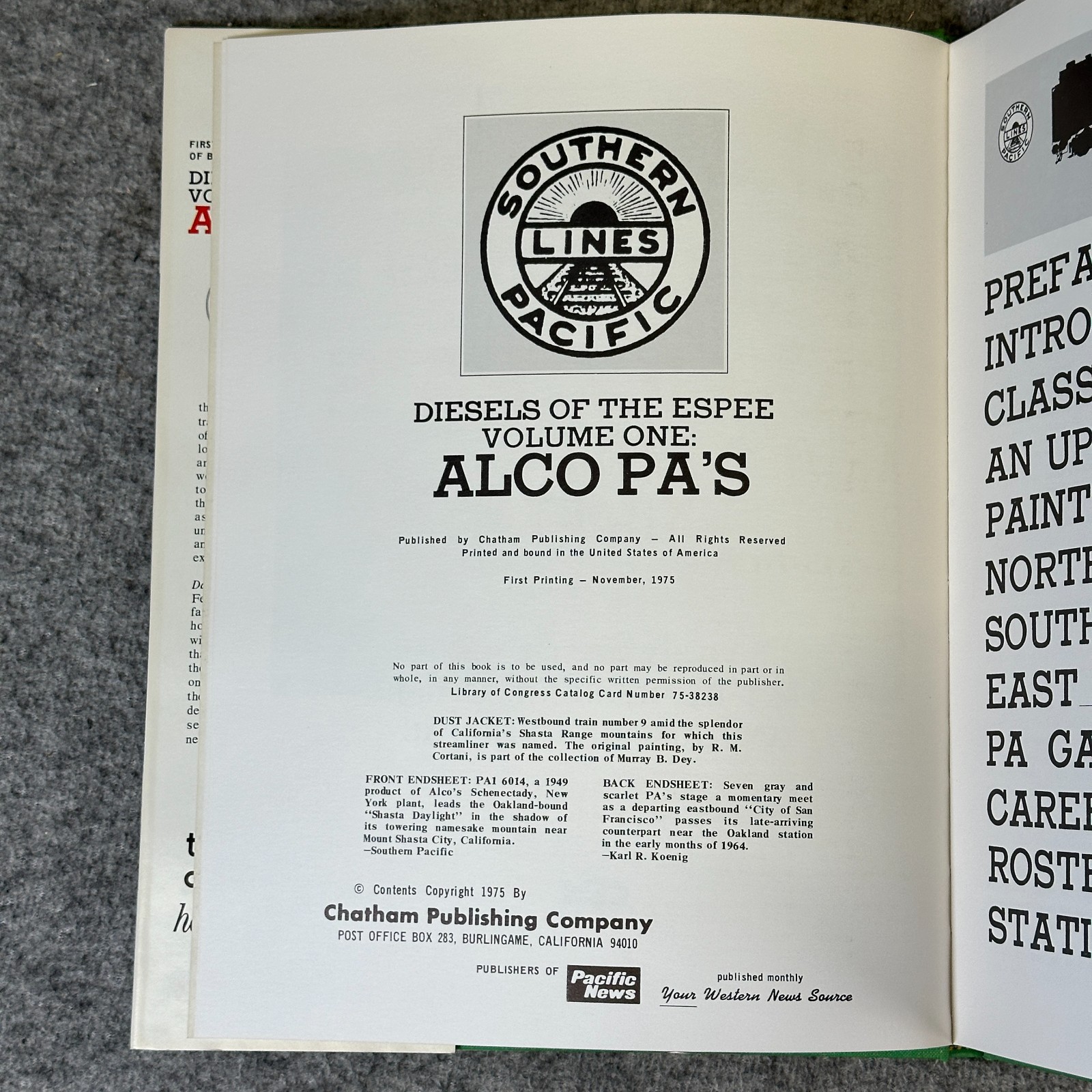 Diesels of the Espee Volume 1 : ALCo PA’s HB/DJ 1975