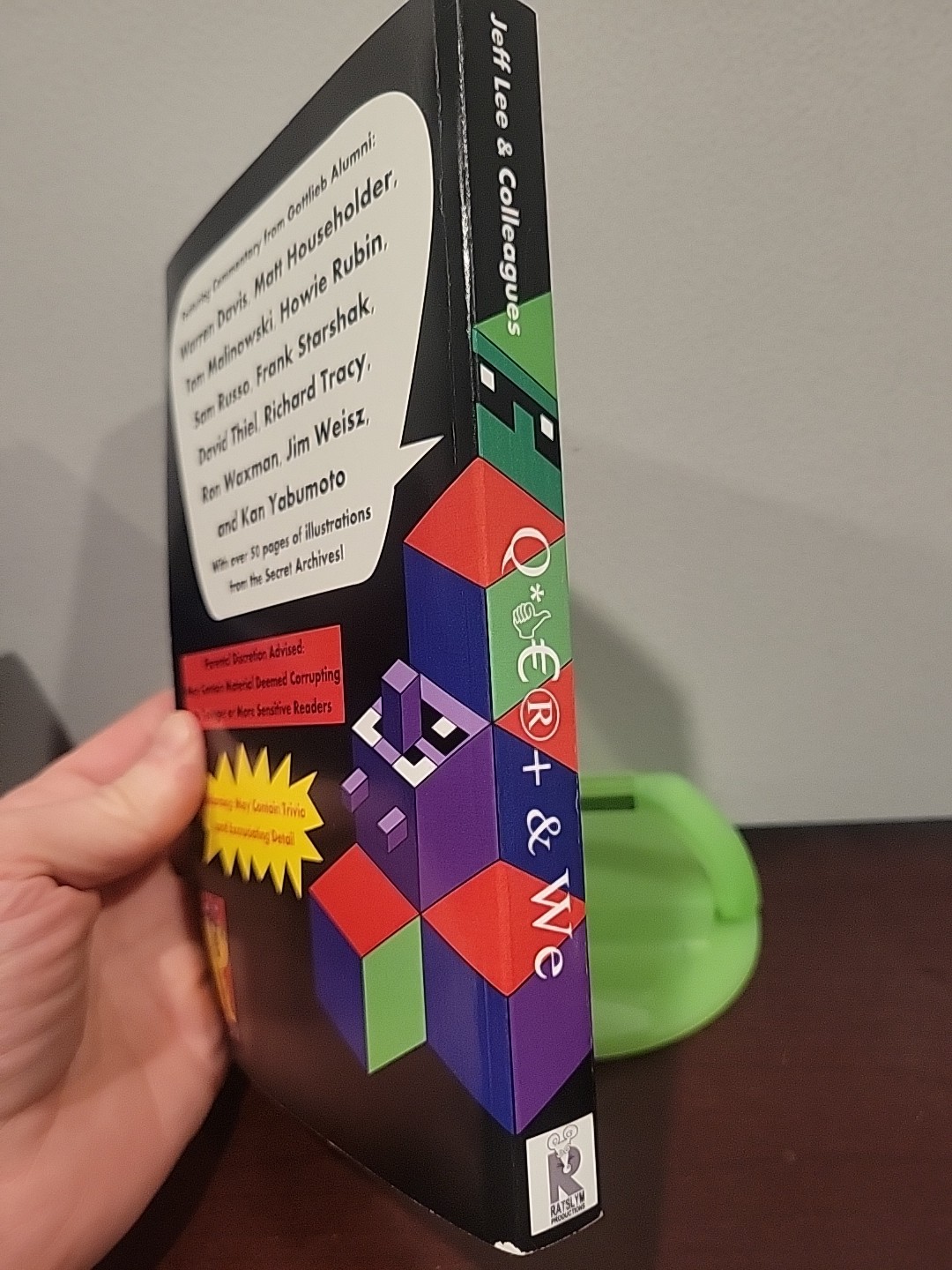 Qbert & Me Book Advanced Readers Edition Autographed By Author Jeff Lee
