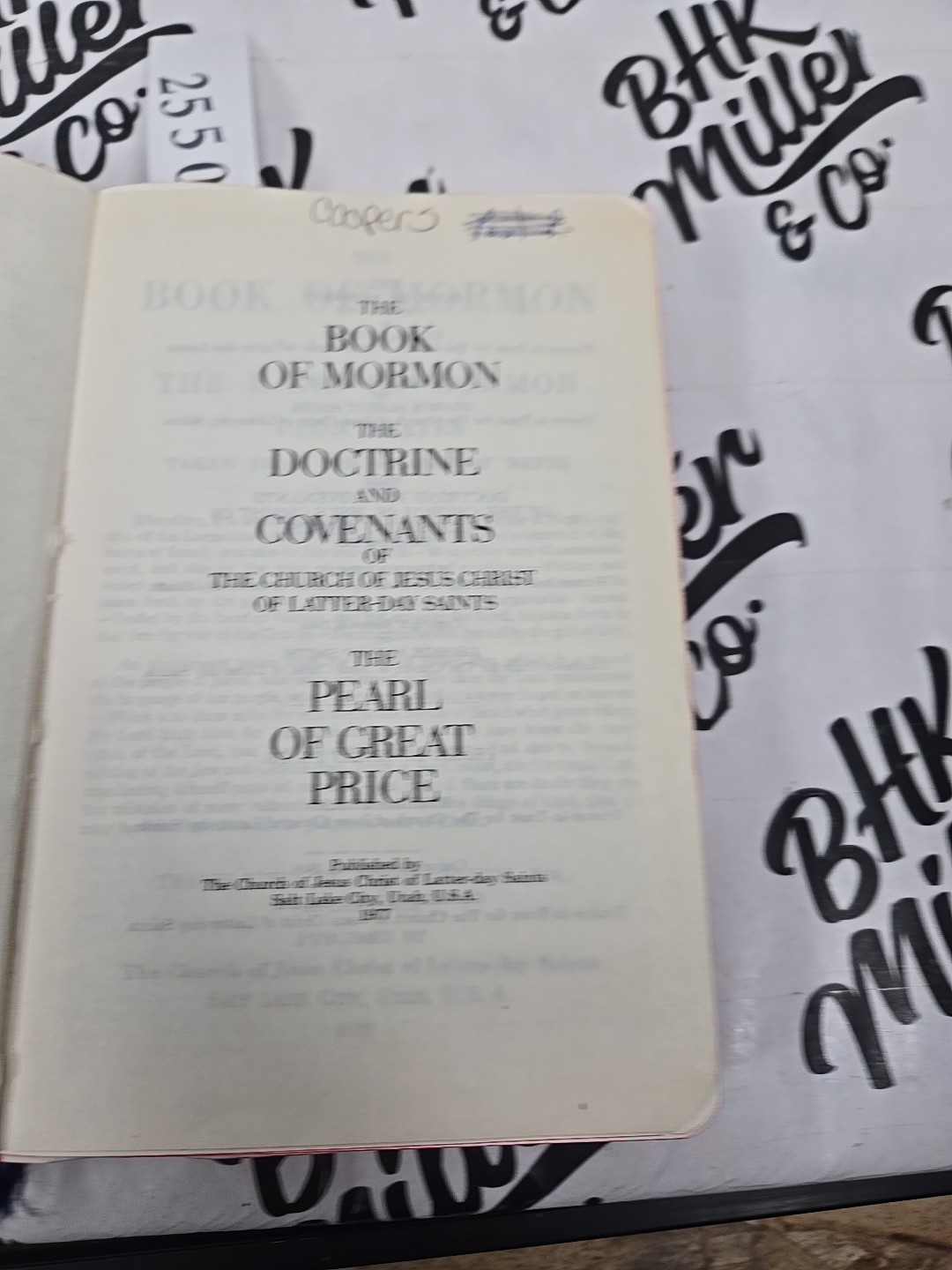 The Book of Mormon, Doctrine and Covenants, Pearl of Great Price “Triple Com…