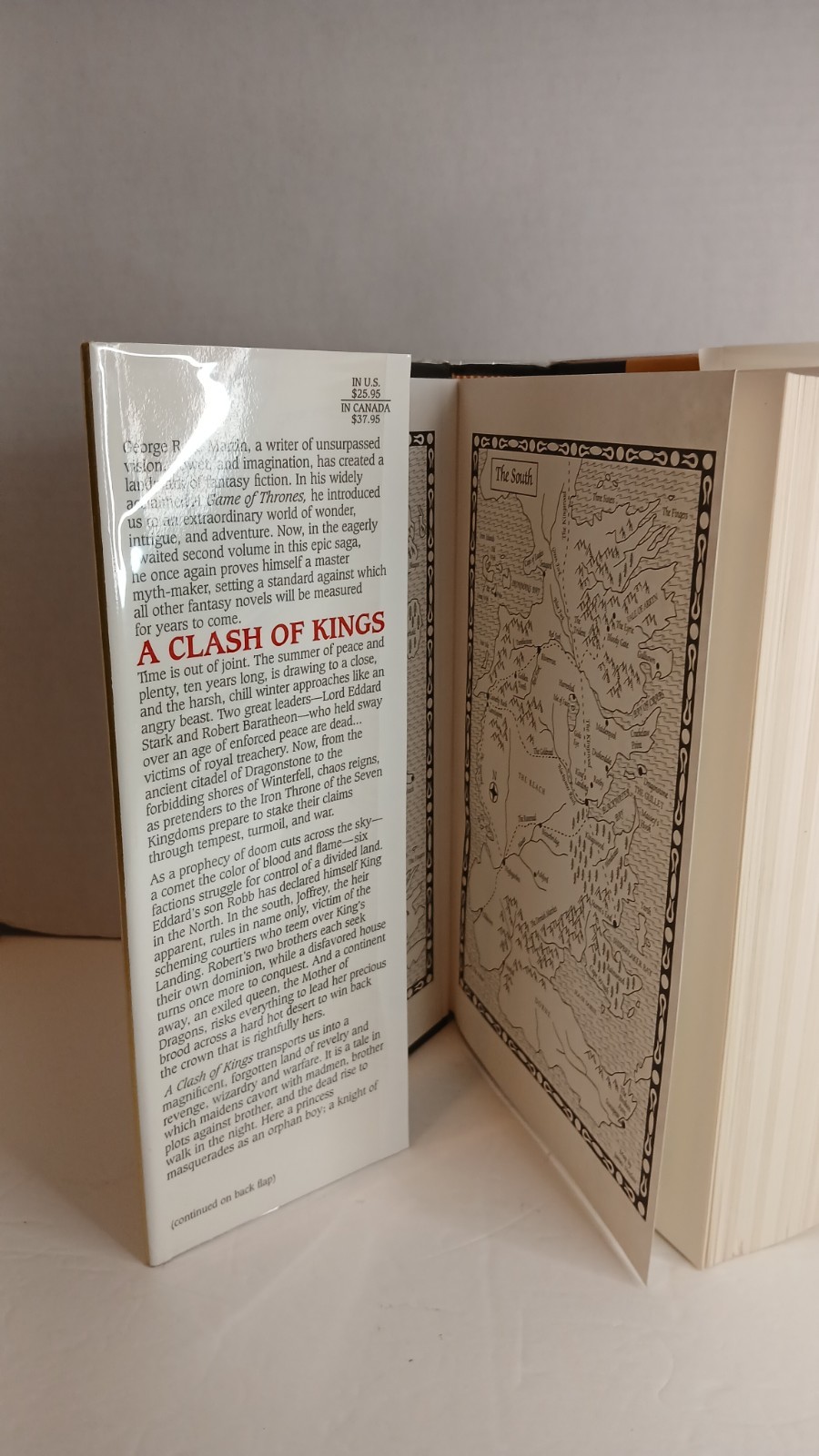 A CLASH OF KINGS – George RR Martin (1999 Hardcover) First Edition/1st Print, VG