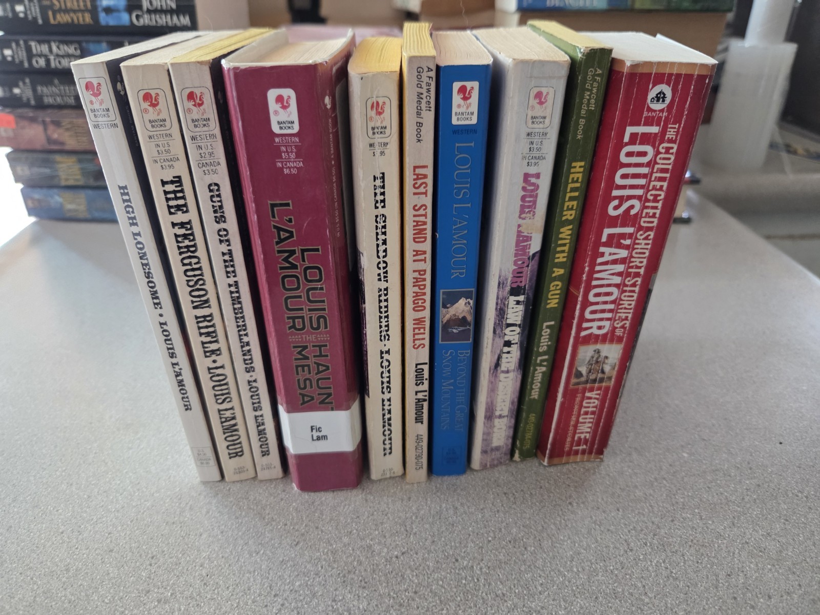 Louis Lamour Books. Lot Of 10. HC & PB. One Omnibus Of Short Stories