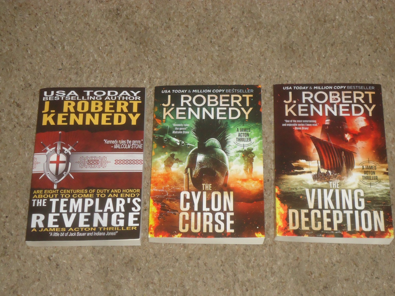 Lot 15 Action Thrillers J. Robert Kennedy James Acton Delta Force Unleashed Temp
