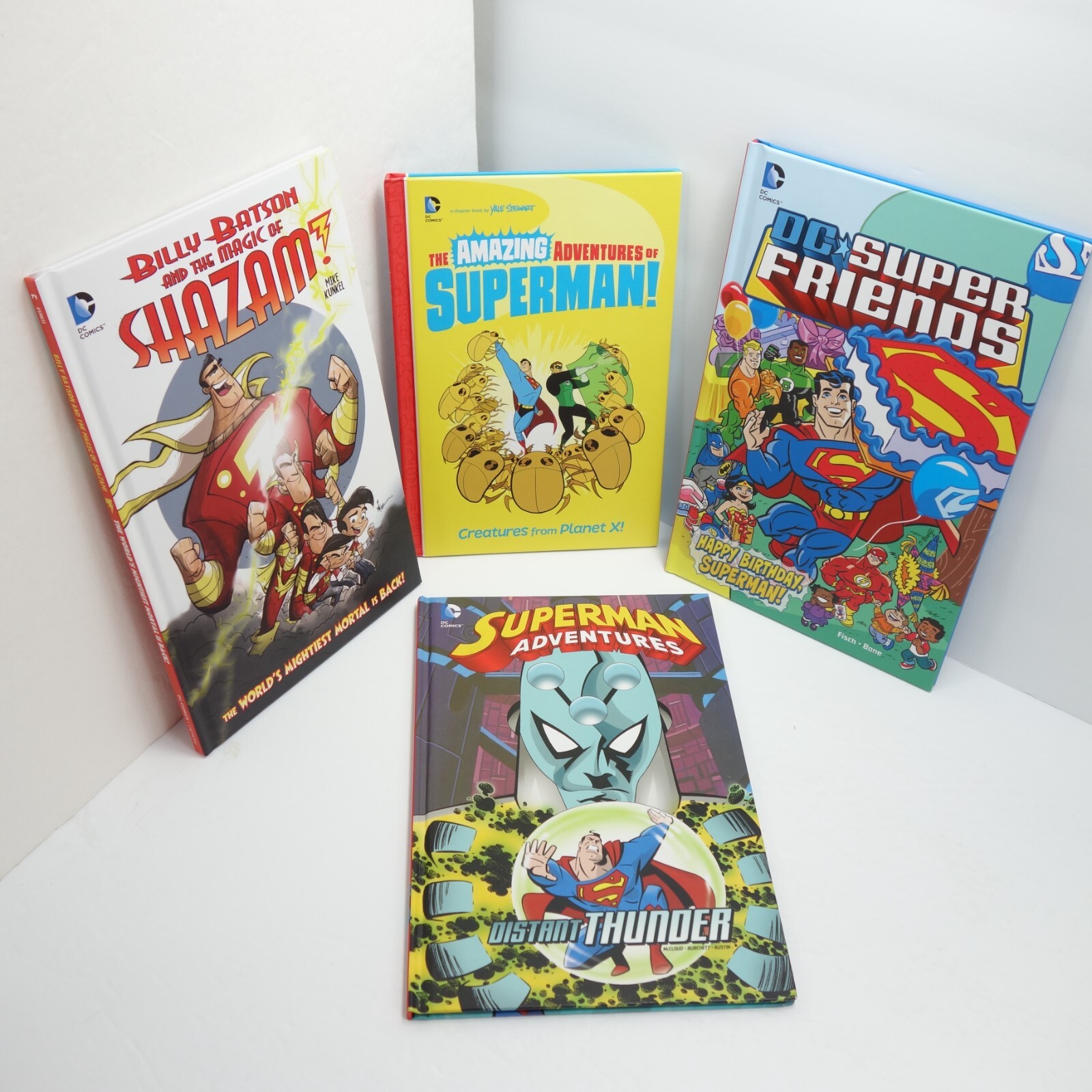 DC Comics Book Lot of 4 Superman Superhero Adventures Hardcover Storybook