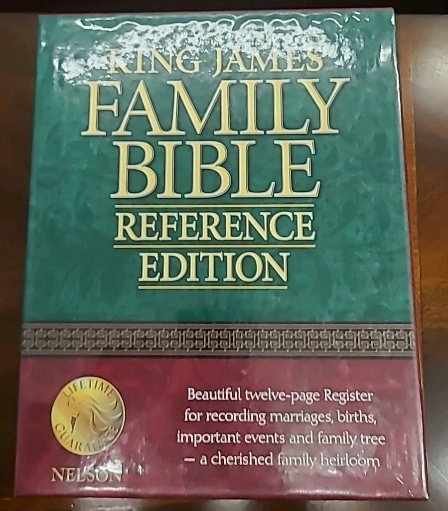 King James Reference Bible Thomas Nelson Burgundy Genuine Leather Boxed 2006BG
