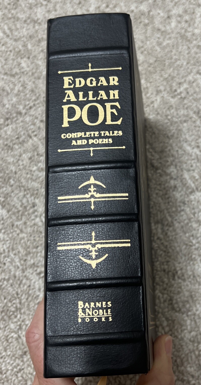 Edgar Allan Poe Complete Tales and Poems Barnes and Noble Leather VERY GOOD
