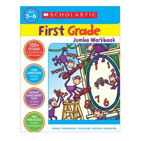 Jumbo Workbook First Grade – paperback Scholastic Inc.