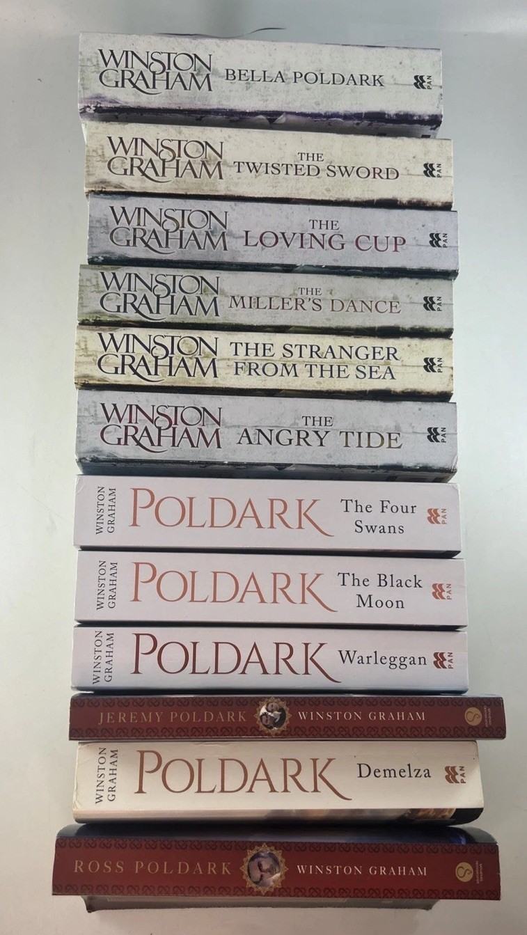 Poldark Complete Series Books 1 – 12 By Winston Graham Paperbacks