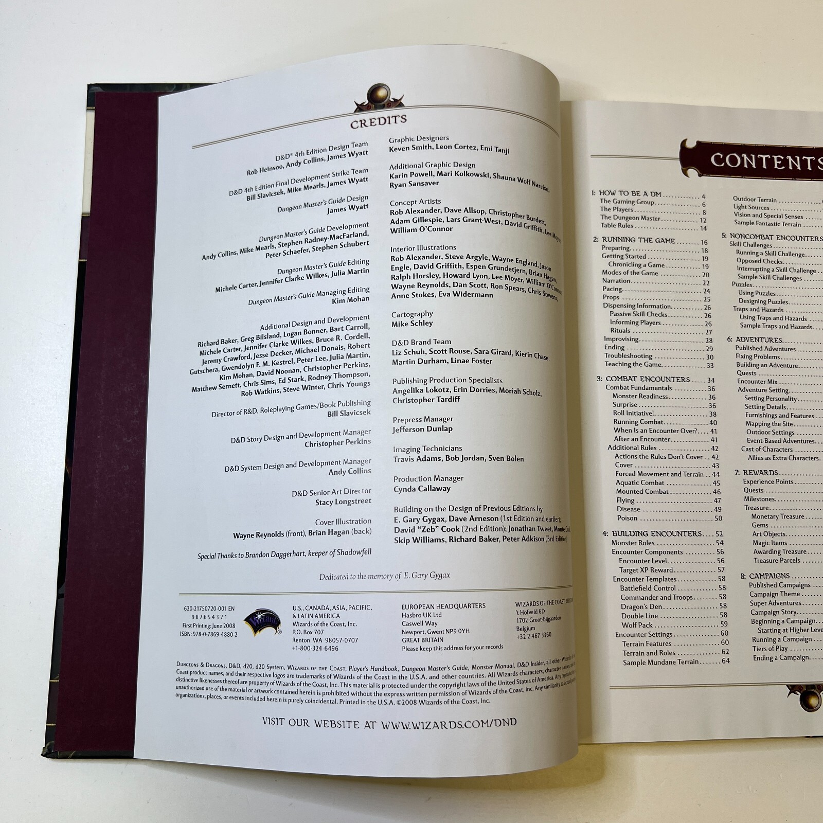 Dungeons & Dragons 4E Dungeon Master’s Guide 4th Edition Hardcover James Wyatt