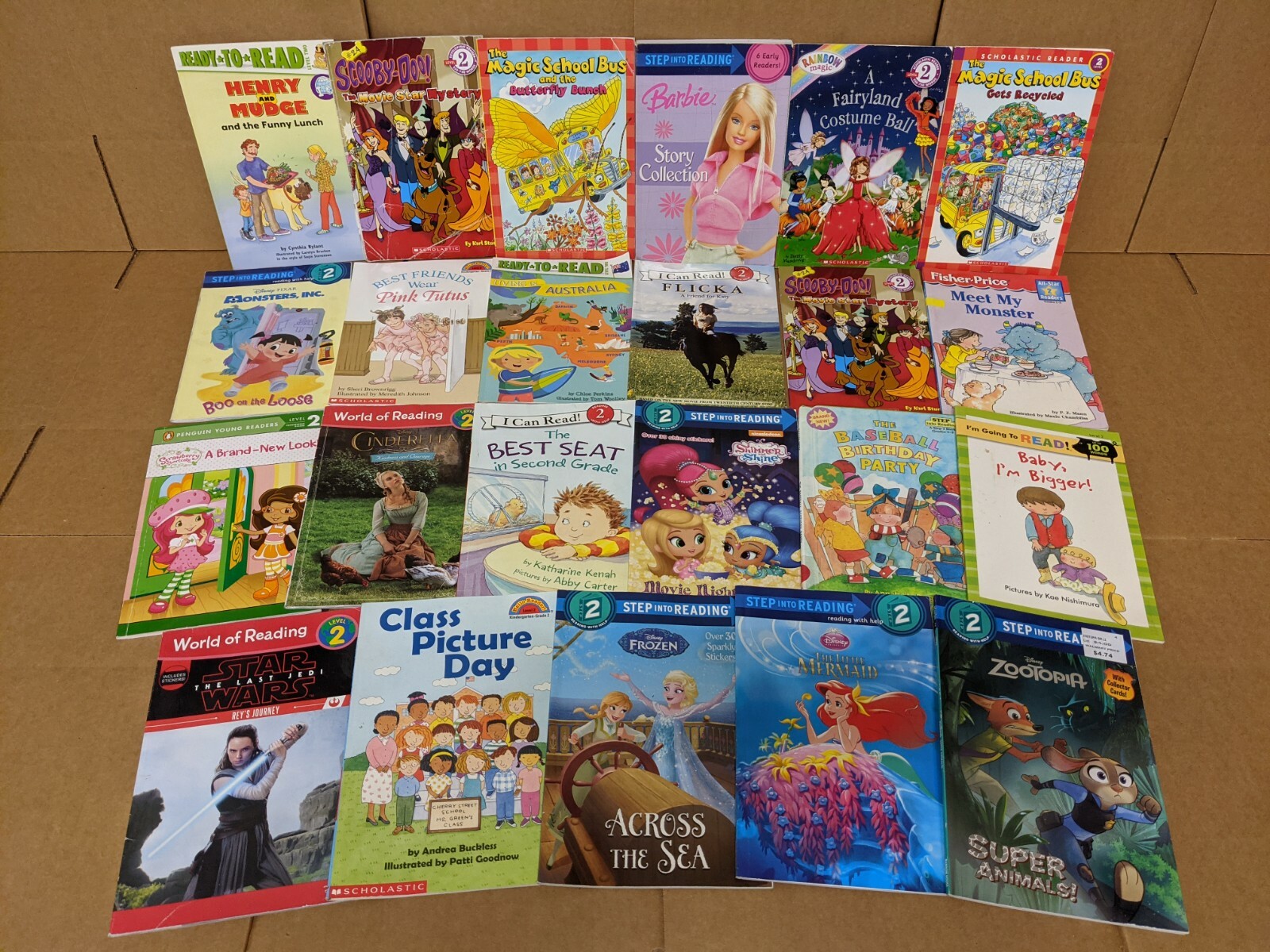 Lot of 10 Level 2 BOOKS FOR GIRL~RL~Ready to-I Can Step into Learn Read – RANDOM