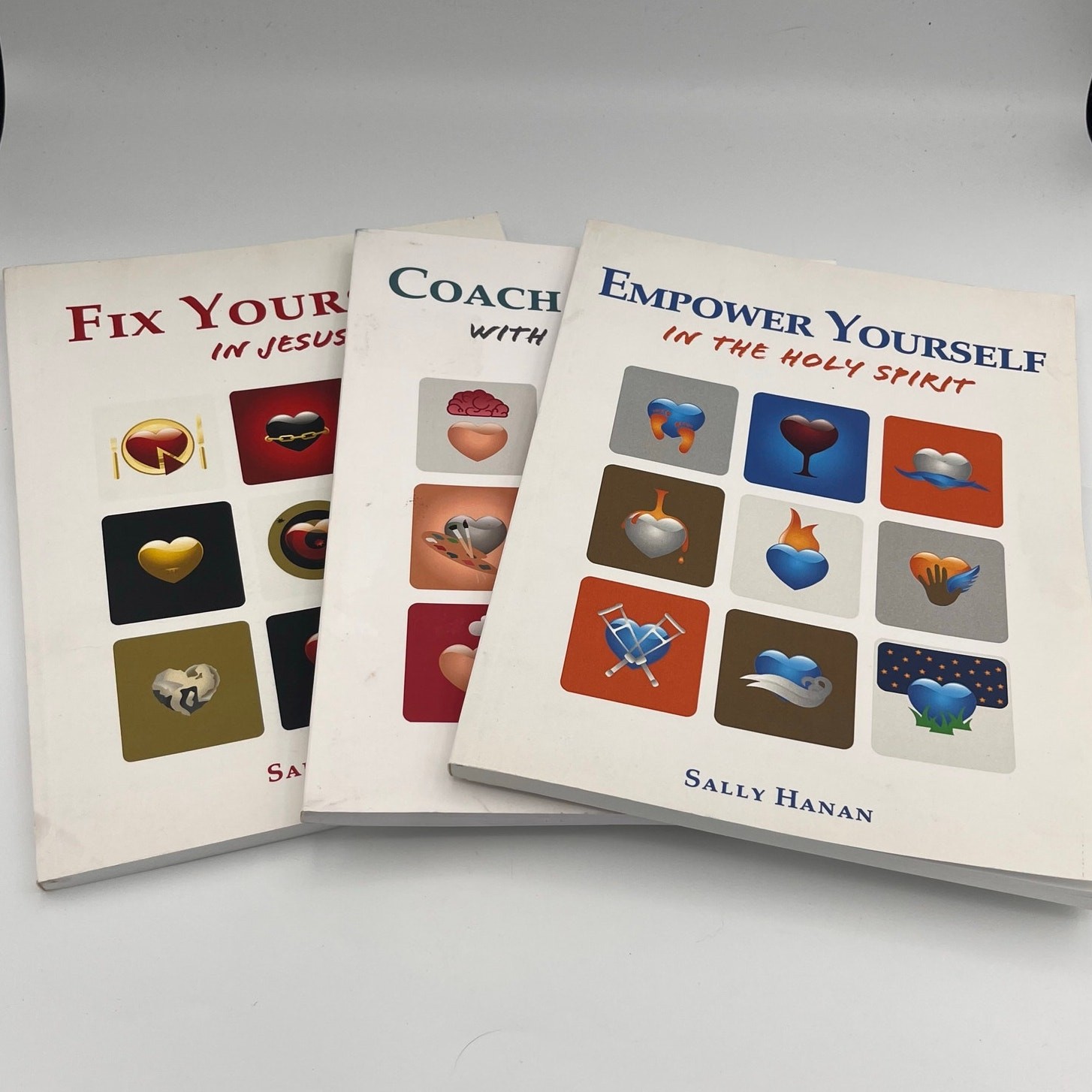 Sally Hanan Religious Christianity Workbook Bundle Set Of Three. NEW!