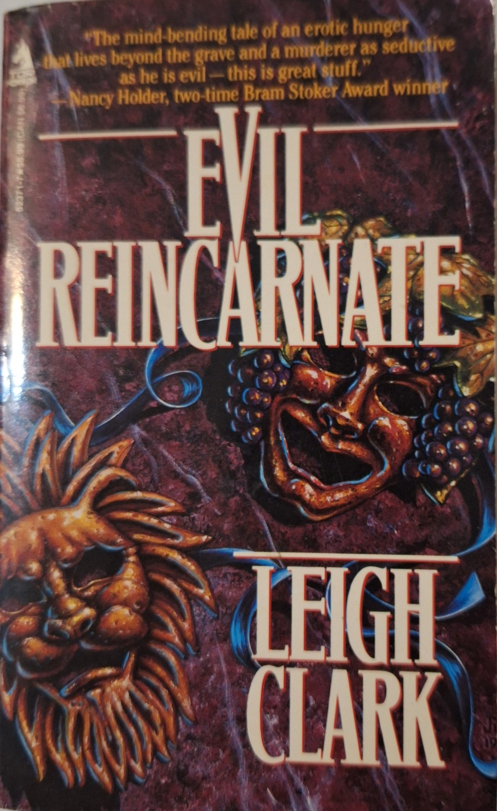Evil Reincarnate – Leigh Clark (1994 Tor Books paperback) VG; APPEARS UNREAD