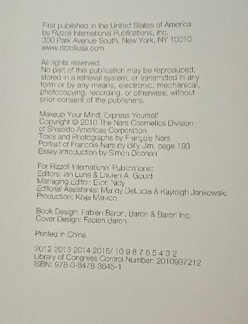Makeup Your Mind : Express Yourself by Francois Nars HC/Sleeve