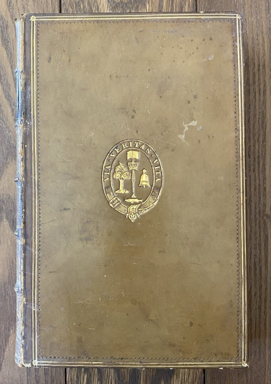 Principles of Sound & Inflection 1888 Leather Glasgow Prize Binding Gilt Crest