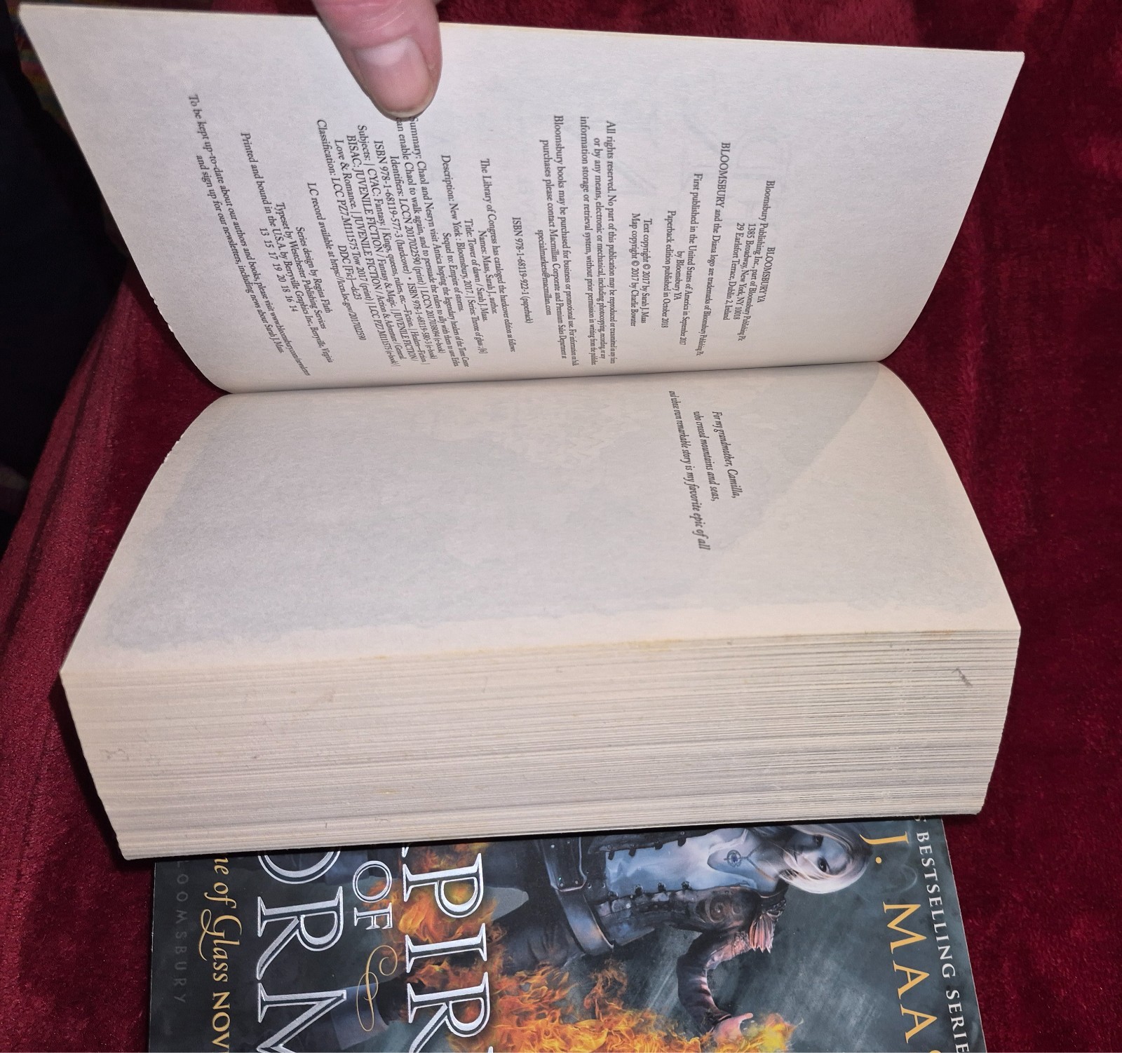 Throne of Glass TOWER OF DAWN EMPIRE OF STORMS PAPERBACK SET LOT Sarah J Maas